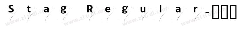 Stag Regular字体转换